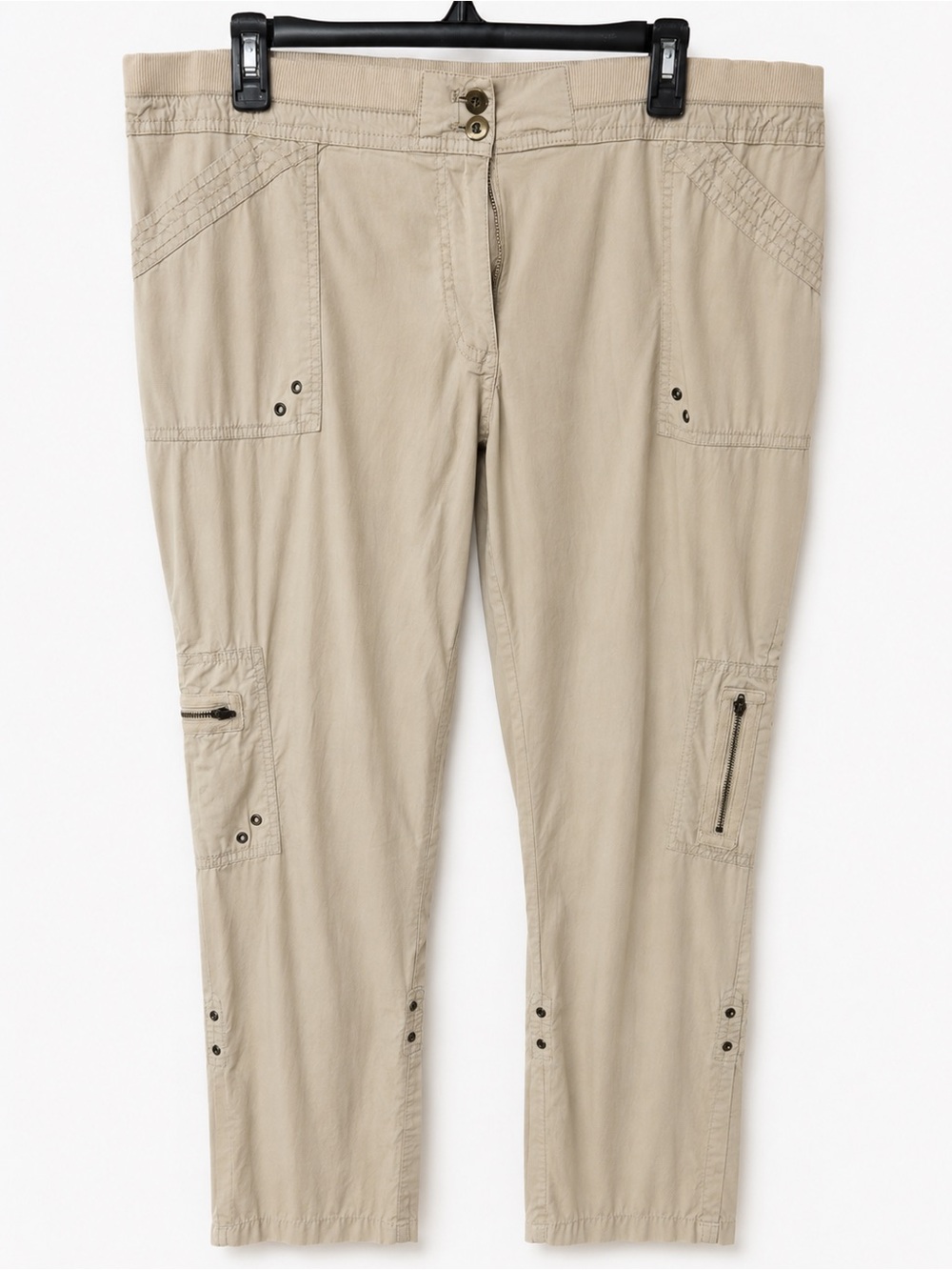 Chico's Casual Cargo Pants in Beige